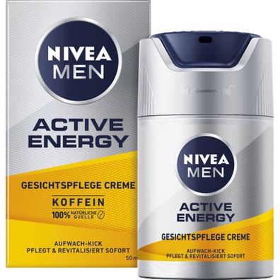 Nivea Men Gesichtspflege Creme Active Energy mit Aufwach Kick 50ml