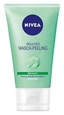 Nivea Tägliches Waschpeeling Gesichtsreinigung, Peeling-Perlen 150 ml 6er Pack