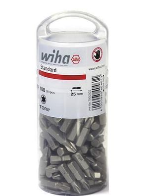 Wiha Bit Set Standard 25 mm TORX® (T30) 50-tlg. 1/4" in Großpackung (08069)