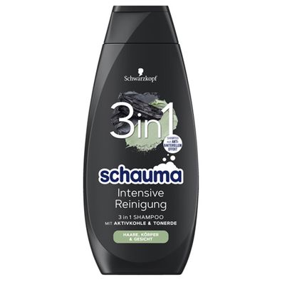 Schauma Shampoo 3 in 1 Intensive Reinigung Antibakteriell 400ml