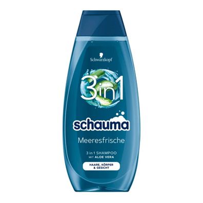 Schauma Shampoo 3 in 1 Meeresfrische mit Aloe Vera vegan 400ml