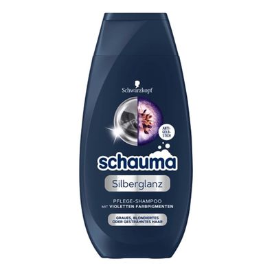 Schauma Pflege Shampoo Silberglanz Anti Gelbstich Verfärbung 250ml