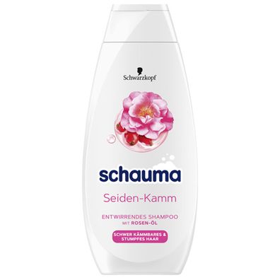 Schauma Shampoo Seiden Kamm mit Rosen Öl für stumpfes Haar 400ml