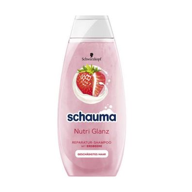 Schauma Nutri Glanz Reparatur Shampoo Haar Smoothie mit Erdbeere 400ml