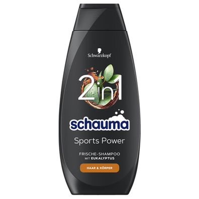 Schauma Sports Power Frische Shampoo mit Eukalyptus 2in1 400ml