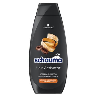 Schauma Hair Activator Koffein Shampoo mit Zedernholz Duft 400ml