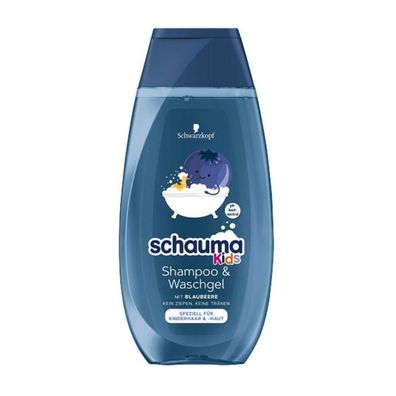 Schauma Shampoo und Balsam für Kids mit Blaubeereduft ph neutral 250ml