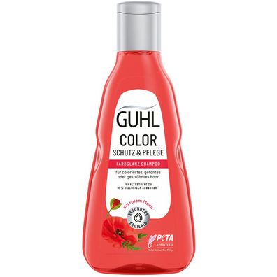 Guhl Color Schutz und Pflege Farbglanz Shampoo mit rotem Mohn 250ml