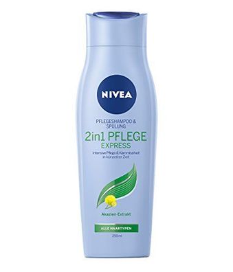 Nivea Shampoo und Spülung 2 in 1 Pflege mit Akazien-Extrakt 250ml 4er Pack