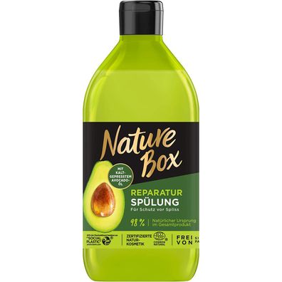 Nature Box Reparatur Spülung mit Avocado Schutz vor Spliss 385 ml