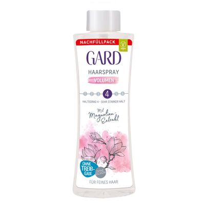 Gard Pump Haarspray Volumen mit Magnolien Extrakt Nachfüller 145ml