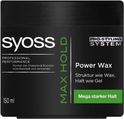 Syoss Max Hold Power Wax (1x 150ml)