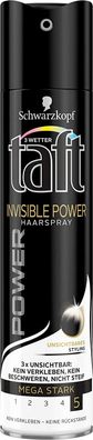 Drei Wetter Taft Haarspray Power Invisible mega starker Halt 5 3er Pack 750ml