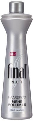 Final Net Haarspray Nachfüllflasche mehr Volumen Duftneutral, 3er Pack (3 x 125 ml)