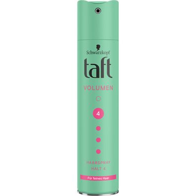 Taft Volumen Haarspray für feines Haar Halt 4 bis zu 24h 250ml