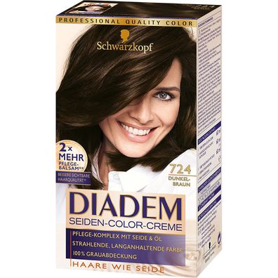 DIADEM Seiden-Color-Creme 724 Dunkelbraun 180ml Stufe 3