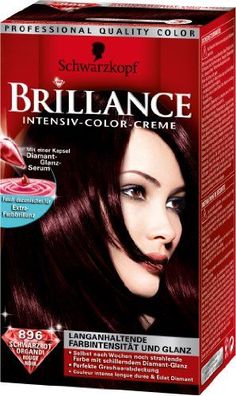 Schwarzkopf Brillance Intensiv-Color-Creme Stufe 3, 896 Schwarzrot