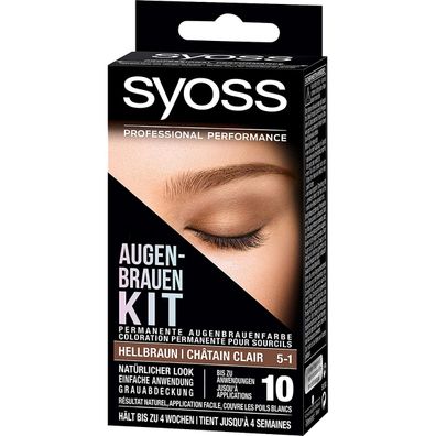 SYOSS Augenbrauen-Kit 5-1 Hellbraun 17ml