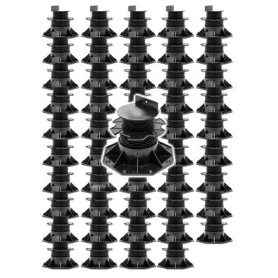XPOtool Set 50x Stelzlager Terrassen 2700kg 60-138mm Stellfüße höhenverstellbar