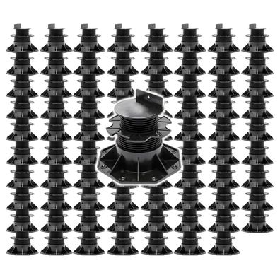 XPOtool Set 80x Stelzlager Terrassen 2700kg 60-138mm Stellfüße höhenverstellbar