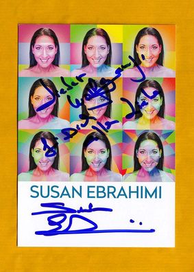 Susan Ebrahimi ( Schlagersängerin mit persisch-österreichisch) - persönlich signiert