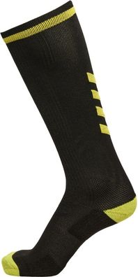 Hummel Socken Elite Indoor Sock High Black/ Blazing Yellow-46-48