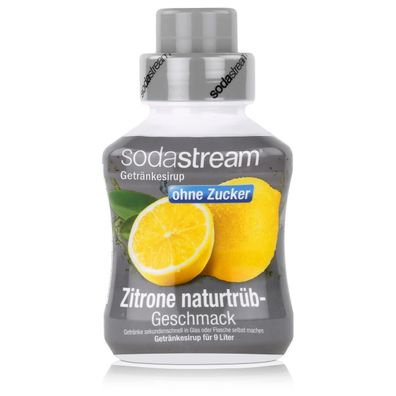 SodaStream Zitronen Sirup ohne Zucker 375 ml für leckere Genussmomente