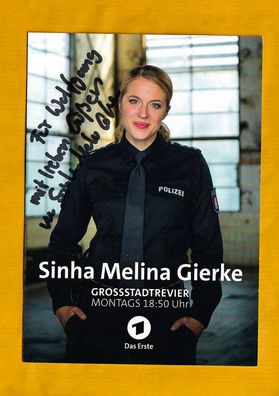 Sinha Melina Gierke ( Großstadtrevier ) - persönlich signiert (2)