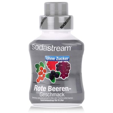 SodaStream Rote Beeren Sirup ohne Zucker 375 ml für leckere Genussmomente