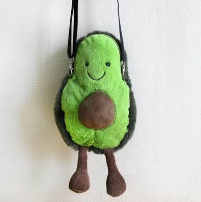 Kreativ Amuseable Avocado Bag Plüsch Puppe Kinder Spielzeug Umhängetasche 29cm