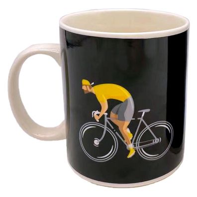 Cycle Works Fahrrad schwarze Tasse aus Porzellan