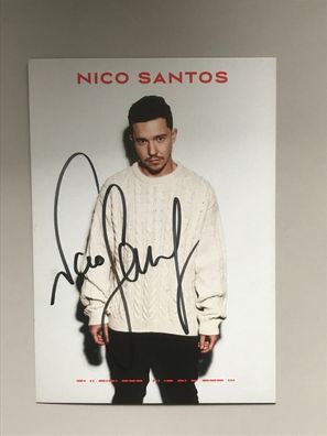 Nico Santos Rock & Pop Autogrammkarte orig signiert TV FILM #5451