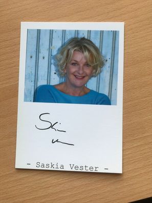 Saskia Vester Schauspieler AK orig signiert TV FILM #5409