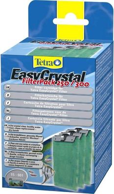 Tetra EasyCrystal Filter Pack 250/300 Filtermaterial Aquarienfilter Pad 3er Pack
