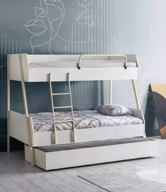 Jugendbett Weiß Kinderbett Design Modernes Bett Kinderzimmer Holzbetten Möbel
