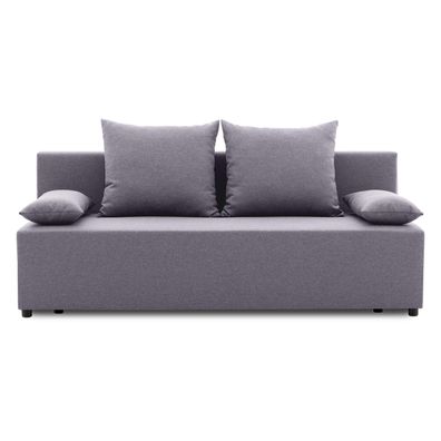 Couch SINE 190x75 mit schlaffunktion - Klassisch Design - Schlafcouch mit Kissen