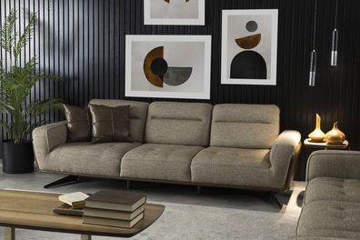 Gemütliche Couch 260cm Big Sofa Couchen Sofas Stoffsofa Textil Wohnzimmer
