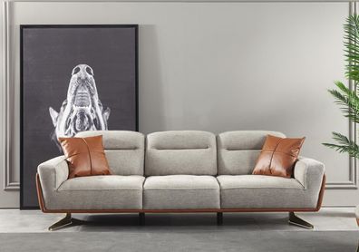 Gemütliche Couch Wohnzimmer 260cm Big Sofa Couchen Sofas Stoffsofa Textil
