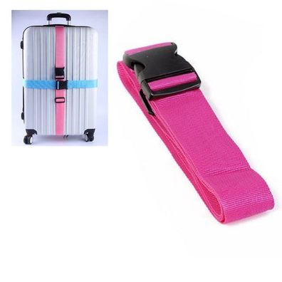 5x180cm,4-Stück Koffergurt Kofferband Gurt Gepäckgurt Luggage Strap für Koffer(rosa)