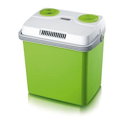 Elektrische Kühlbox 25 L mit Kühl-/ Warmhaltefunktion, Auto-Kühlbox mit 3 Anschlüssen