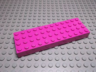 Lego 1 Dicke Bauplatte Dunkelrosa 4x12 Nummer 4202