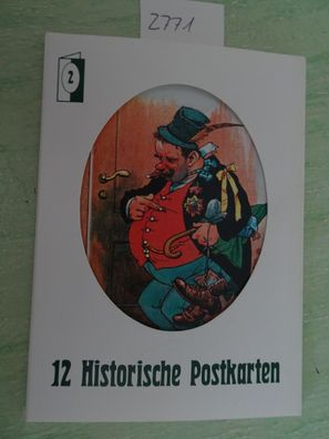 12 alte historische Postkarten AK Den Verlag Halb & Halb Humor Sprüche