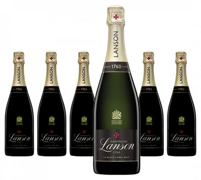 6 x Lanson Le Black Label Brut Champagne