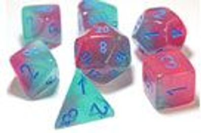 Gemini Polyhedral Gel Green-Pink/ blue 7-Die Set