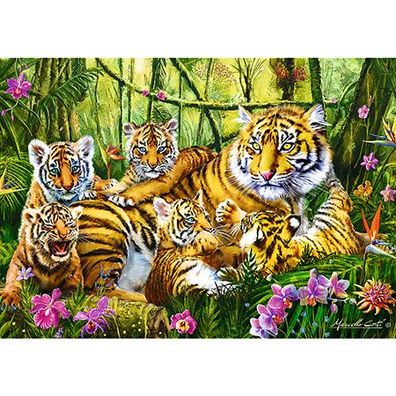 Tiger-Familie
