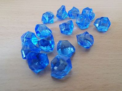Kristallmarker - hellblau/ transparent (Set aus 15 Stück)