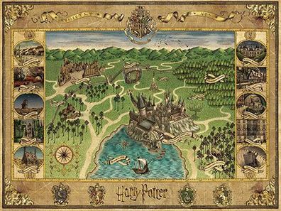 Harry Potter - Hogwarts Karte