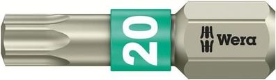 Wera 3867/1 TS TORX® Bits, Edelstahl, TX 20 x 25 mm