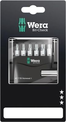 Wera Bit-Check 7 TX Universal 1 SB, 7-teilig