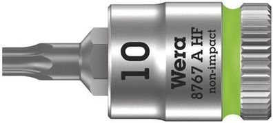 Wera 8767 A HF TORX® Zyklop Bitnuss mit 1/4"-Antrieb, mit Haltefunktion, TX 10 x ...